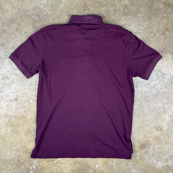 Polo by Ralph Lauren Maroon Short Sleeve Polo Shirt Men’s Medium 100% Cotton - Picture 4 of 9